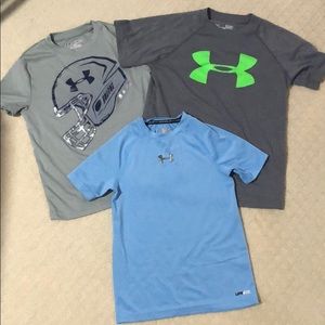 3 UA youth small shirts